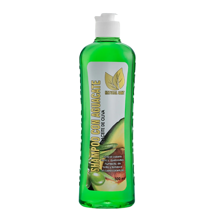 NATURAL SANT SHAMPOO AGUACATE Y ACEITE DE  OLIVA 500 ML