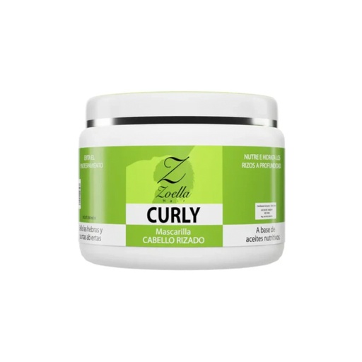 [0527] MASCARIILLA ZOELLA CURLY PARA RIZOS 18 ONZAS