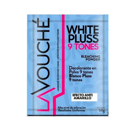 DECOLORANTE WHITE PLUSS 9 TONOS SACHET X 50G