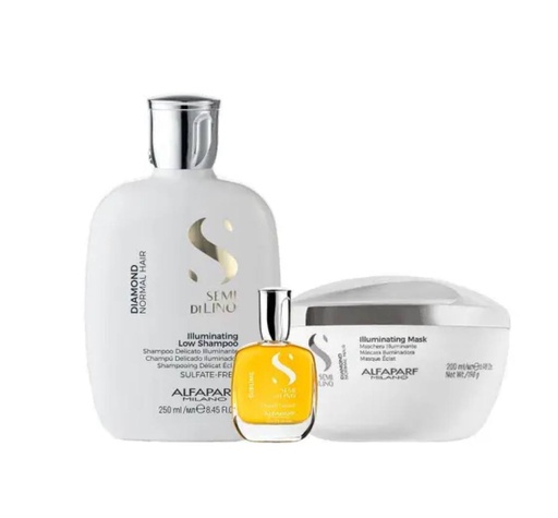 ALFAPARF DIAMOND KIT SHAMPOO-MASK-ACEITE